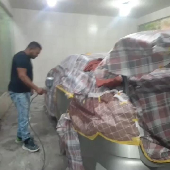Pintura com veículo isolado